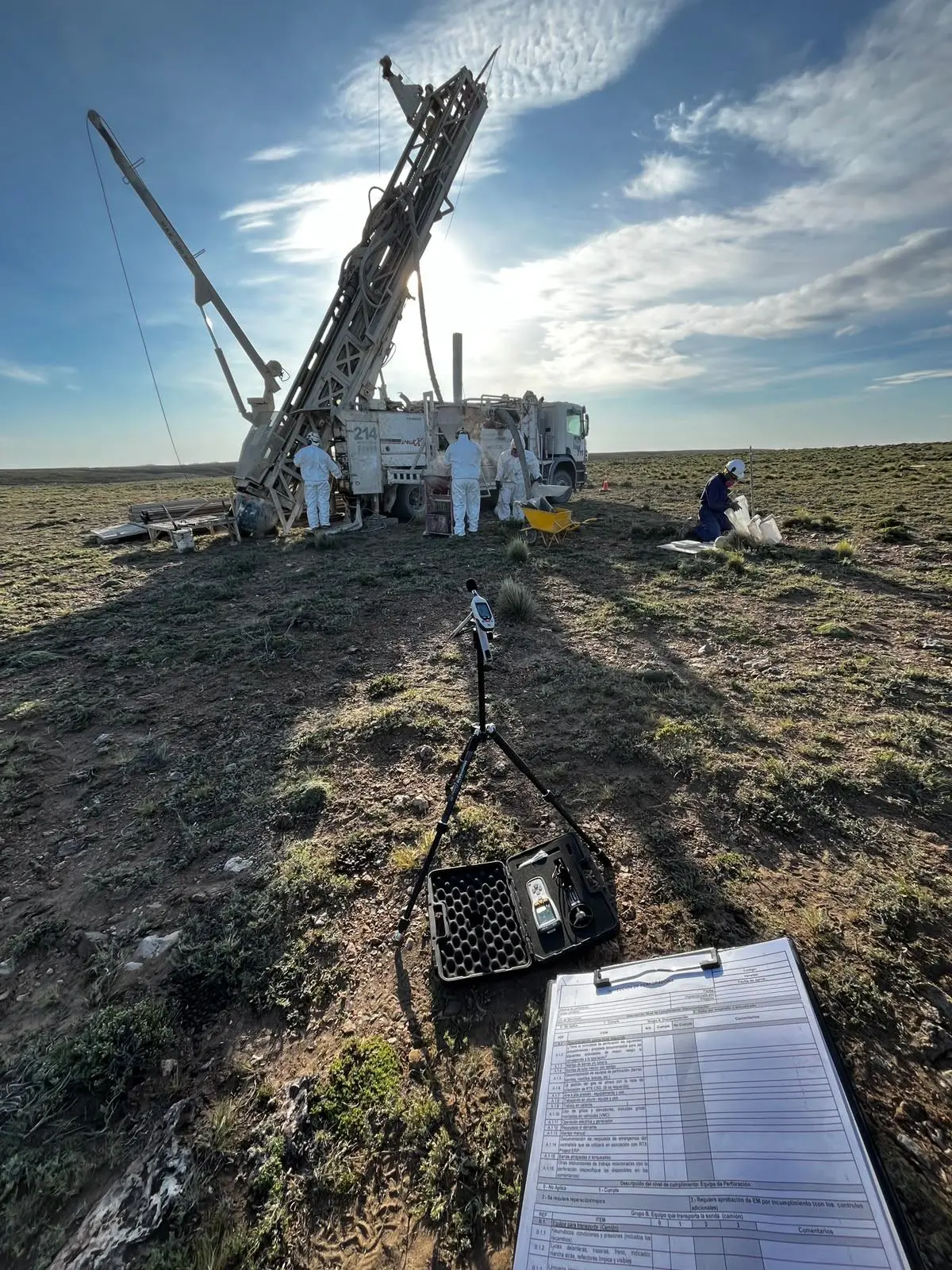 Trabajo técnico de SH3 en un yacimiento